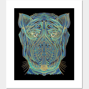 Weird abstract animal face #1 Posters and Art